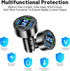 Fast Car Charger, 4 Ports Cigarette Lighter USB Charger with LED Voltmeter, PD3.1/Super Port Car Charger Adapter for