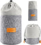K&F Concept Lens Pouch 2-in-1 Expandable Camera Lens Bag Case for Canon, Nikon, Sony, Pentax, Olympus