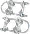 Double Antenna Mast Clamp V Jaw Block with U Bolts, Heavy Duty