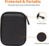 Amazon Basics Compact Black Hard Drive Carrying Case with Secure Strap and Mesh Storage