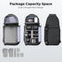 K&F Concept Waterproof Camera Sling Bag, Crossbody Backpack for DSLR/SLR/Mirrorless, Compatible with Canon/Nikon/Sony