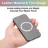 uxcell 2Pcs Magnetic Sticker Ring, - Universal Magnetic Adapter Ring, Silicone Magnet Wireless Charging Conversion Kit