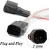 RED WOLF Car Speaker Wiring Harness Adapter - Compatible with Ford, Lincoln, Mercury, Mazda Vehicles for Aftermarket