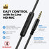AILIHEN C8 Wired On-Ear Headphones with Microphone, Volume Control, Foldable Design for Smartphones, Laptops, Tablets
