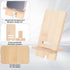 QfwdfcTrenz Wooden Phone Stand, Wood Phone Stand Wooden Office Cellphone Holder for Desk with Charging Hole Detachable