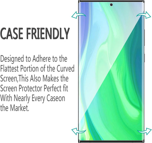HPTech 2-Pack Screen Protector For Samsung Galaxy Note 20 Ultra Full Coverage PET Film, HD Clear, Bubble Free, Case Friendly