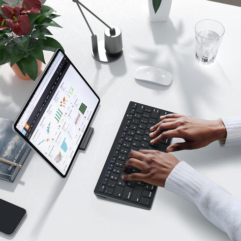 MOFII Bluetooth Keyboard, Ultra-Slim Wireless for iPad/iPad Air/iPad Pro/iPad Mini, iPhone, Tablet, Laptop, Black