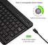 Portable Mini Wireless Bluetooth Keyboard Ultra-Slim Rechargeable for Apple iPad iPhone Samsung Tablet Phone Smartphone