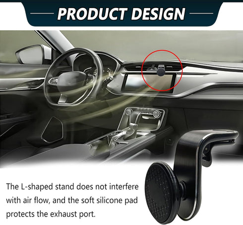 Icyhaws 360 Strong Magnetic Phone Mount for Car, Universal Car Vent Phone Holder, Rotation Adjustable Magnetic