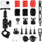 Motorcycle Bike Handlebar Helmet Mount Bundle for Insta360 X4, GO 3, X3, X2, ONE RS, GoPro 12/11/10/9/8/7/6/5