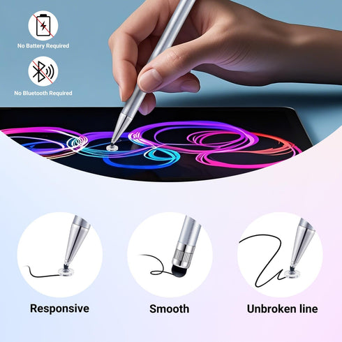 LINFANC 10 2-in-1 Pcs Stylus Pen for Touchscreen, High Precision & Sensitivity Stylus Pen for iPad/iPhone/Android