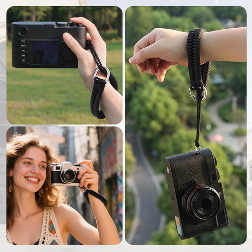Universal Camera Wrist Strap - Braided Design for Safety
