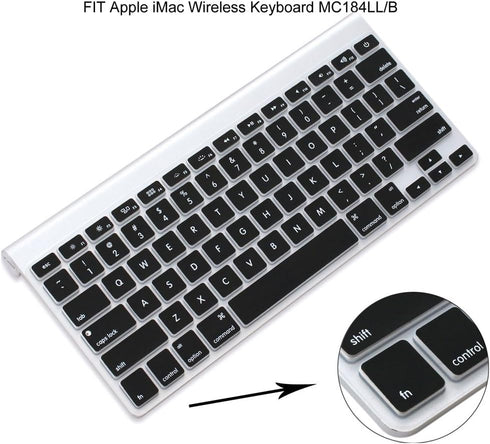 ProElife Ultra Thin Silicone Keyboard Protector Cover for Apple Wireless Keyboard with Bluetooth MC184LL/B (Model