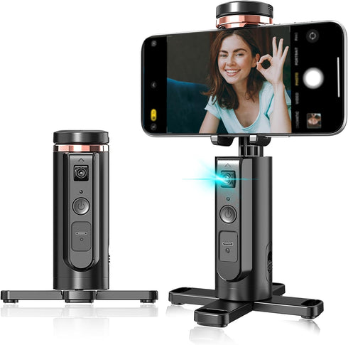 Auto-Tracking Phone Tripod, 360 Rotation Auto Face Tracking Tripod with Gesture &