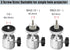 2-Be-Best Projector Mount Mini Projector Ceiling Mount Adjustable Bracket Universal Mounts for Mini Projectors White
