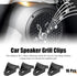 X AUTOHAUX 16pcs Black Car Subwoofer Speak Grill Clips Clamps Install Bay Fit for 4" 6" 8" 10" 12" 15"