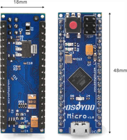 Gowoops Micro Board, Leonardo Mini Controller 5V 16 MHz ATmega32u4 Module