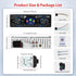 Motorsi 2.17" 12V MP3 Radio/MP3/SD/AUX-IN/USB/EQ/Quick Touch Screen Bluetooth Single Din Car Stereo Audio Player