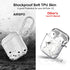 AIRSPO Clear Soft TPU Case for Apple AirPods 1/2 - Protective Cover with Keychain, Compatible with Wireless Charging.
