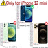 MONASAY Wallet Case for iPhone 12 mini 5G, Flip Folio Leather Cover with Credit Card Holder, Glass Screen Protector