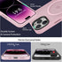 Magnetic iPhone 14 Pro Max Case, Slim Protective Translucent Matte with Military-Grade Protection, 6.7 inch, Pink