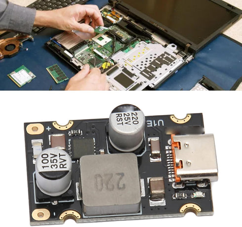 Tangxi PD65W Fast Charging Module - 5V3A 9V3A 12V3A 20V3.25A to USB C PD3.1 QC3.0 Charging Circuit Board for Phone
