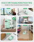 Beeiker 6 5Ft 4.8A 2 4 24W USB Green Travel Power Strip- Green Extension Cord with USB C Charging Station and Outlets