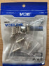VCE Coaxial Cable Connector 6 Pcs, 3GHz Coax Coupler for Cable Extension and TV Cable Repair, Nickel Plated