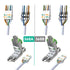 LINKUP - RJ45 Connectors Cat6A (2 Pack), Shielded Zinc-Alloy Housing Modular Termination Plug, 10G Easy Internet Tool