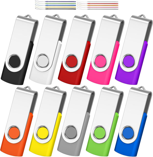 AreTop 2GB USB Flash Drive 10 Pack Pen Drive Memory Stick USB2.0 Pendrive