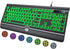 Wired Gaming Keyboard, Full-Size 7-Color Backlit with Wrist Rest, USB Plug-and-Play for PC, Laptop