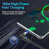 Ion 6 in 1 Magnetic Data Transmission & Fast Charging Cable, 100W PD, 540 Rotation, 1.8 Meter Length