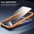 3 Pack Screen Protector with Diamonds for iPhone 15 Pro Max (6.7") Tempered Glass, Anti Scratch, Case Friendly