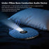 Mhaohuofu 16 Under Pillow Speaker for Sleeping, Dual Bone Conduction Bluetooth Pillow Speaker with LED Display, Two