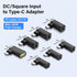 SinLoon PD 140W DC5521 to Type C Power Charging Adapter, DC 5.5mm x 2.1mm Female Input to USB C Male Connector