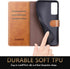 SUANPOT Leather Wallet Case for Samsung Galaxy S20 FE, RFID Blocking Credit Card Holder, Flip Folio Cover