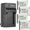 Kastar 4-Pack Battery & AC Wall Charger for Kodak LB-050 LB-052, PixPro FZ151, FZ152, FZ201, SL10, SL25 Cameras