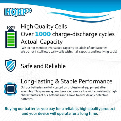HQRP Battery Compatible with RCA 10-Inch Viking Pro RCT6303W87, 3.7v 4Ah 4600mAh