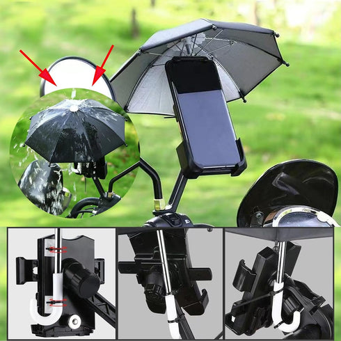 3 Pcs Phone Umbrella Cell, Outdoor Sun Phone Umbrella with Suction Cup Stand, Adjustable Piggy Suction Cup Sunshade