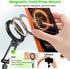 LOXP 1/4" 17/16/15/14/13/12 Magnetic Phone Tripod Mount with Cold Shoe, Adjustable Aluminum Alloy Phone Mount, Phone
