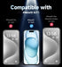 MAGIC JOHN 2 Pack for iPhone 15 Tempered Glass Screen Protector 6.1 inch, Auto Dust-Elimination Installation, Bubble Free, Dynamic Island Compatible, HD Clear, Easy Installation