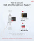 uni 3.0 SD/SDHC/SDXC/MMC, SD Card Reader, High-Speed USB C to Micro SD Card Adapter USB Dual Slots, Memory Card Reader