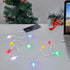 LED Christmas Light Phone Charger Cord USB Charging Cable Gift for Phone 12/11 Pro/XS/XS Max/XR/X/8 Plus/ 8/7 Plus/7s Plus/6s/6/5s/5c/5Pad with 10 Lights Christmas Decorations(White 2pcs)