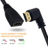 Poyiccot 8K HDMI Extension Cable, 90 Degree Left Angle Male to Female HDMI 2.1 Adapter, 48Gbps, 0.5feet