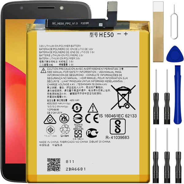 Replacement Battery for E5 Plus XT1924-7 (T-Mobile), Compatible with XT1924-4, E5 Supra XT1924-6, SNN5989A
