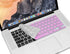 XSKN Korean Language Pink Silicone Keyboard Skin Cover for 2015 and Before Released MacBook Air 13"