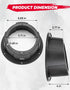 KEMIMOTO 6.5 Inch Speaker Pod, 1PCS Universal Speaker Enclosure for 6.5" Speakers, Angled Boxes Compatible with UTV RV