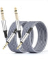 gudxfj 2 Pack 3.5mm to 6.35mm Audio Cable 1/8 to 1/4 TRS Stereo