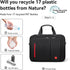 Omnpak Laptop Briefcase with Combination Lock, Anti-Theft Business Bag, Water-Repellent Satchel for Men & Women