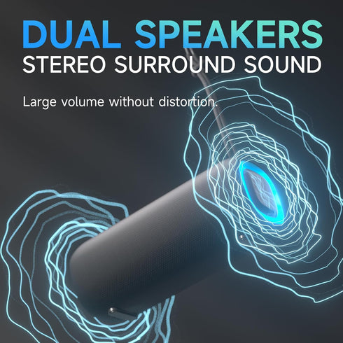 COOPERS IPX5 BT5.3, Portable Bluetooth Speaker, Wireless Bluetooth Speaker with Clear Loud Stereo Sound, Waterproof